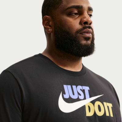Nike Just Do It Mens Crew Neck Short Sleeve Active Big and Tall T-Shirt