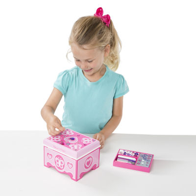 Melissa & Doug Decorate Your Own Jewelry Box Art Set