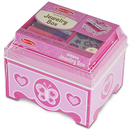 Melissa & Doug Decorate Your Own Jewelry Box, One Size, Jewelry Box