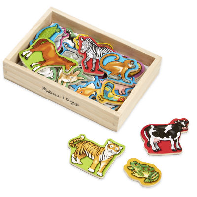 Melissa & Doug Wooden Animal Magnets Interactive Toy