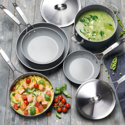GreenPan Paris Pro Healthy Hard Anodized Ceramic Non-Stick 11-pc. Cookware Set