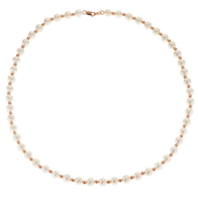 Womens White 18 Inch Strand Necklace