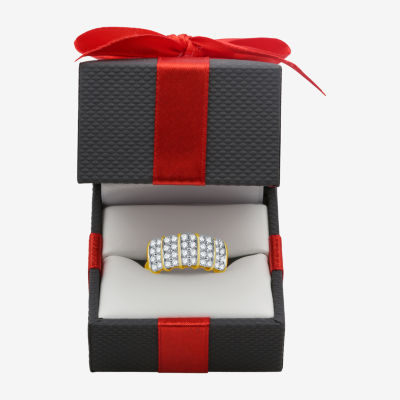 2MM 1 CT. T.W. Natural White Diamond Band in Sterling Silver or 14K Gold Over Silver