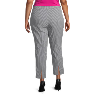 Worthington Plus Womens Slim Leg Pant