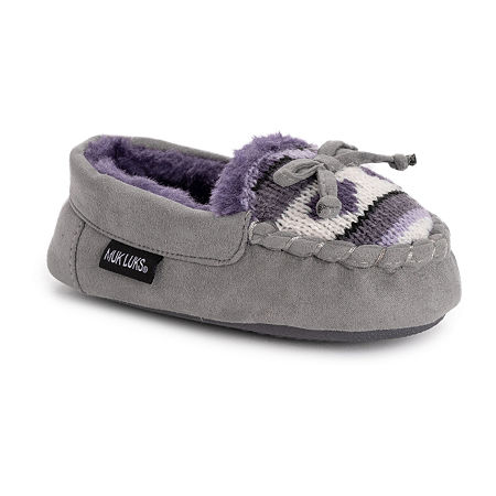  Muk Luks Little & Big Girls Patterned Moccasins