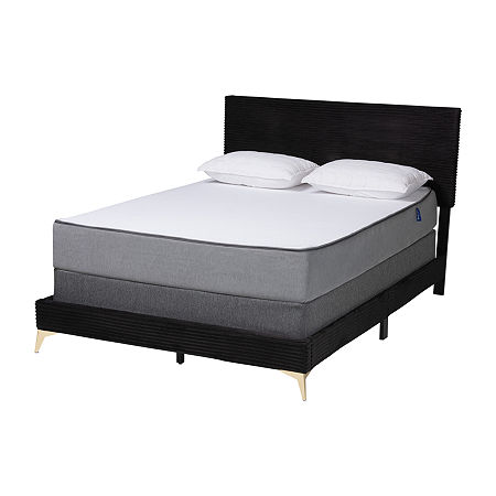 Abberton Rectangular Bed, One Size, Black