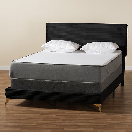 Abberton Rectangular Bed, One Size, Black