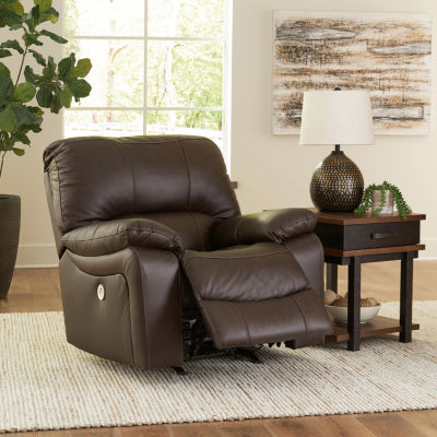 Signature Design By Ashley® Leesworth Power Leather Recliner