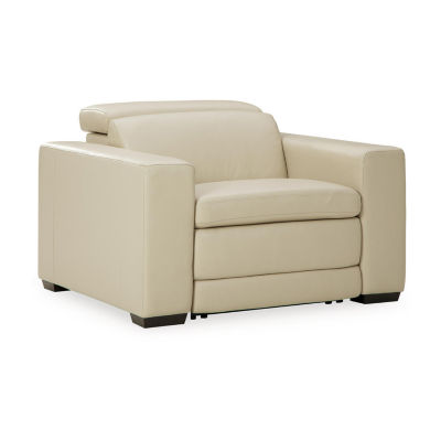 Signature Design By Ashley® Texline Dual Power Leather Recliner