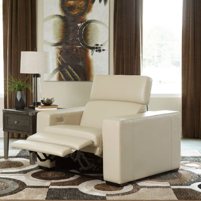 Signature Design By Ashley® Texline Dual Power Leather Recliner