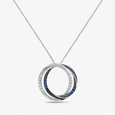 Womens / CT. T.W. Mined White Diamond 10K Gold Circle Pendant Necklace