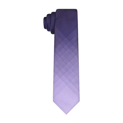 Van Heusen Traveler Purple Panel Tie