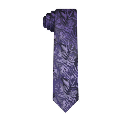 Van Heusen Traveler Purple Floral Tie