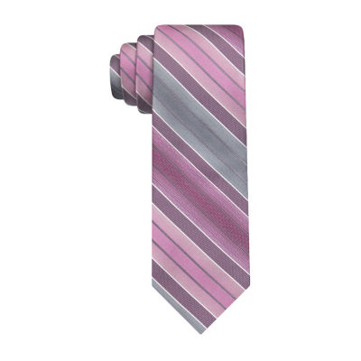 Van Heusen Traveler Pink Striped Tie