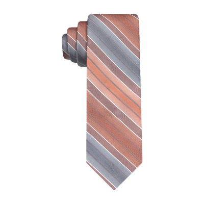 Van Heusen Traveler Peach Striped Tie