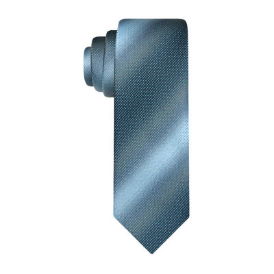 Van Heusen Teal  Shaded Micro Geometric Tie