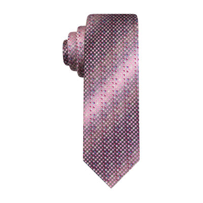 Van Heusen Pink Shaded Tiny Geometric Tie