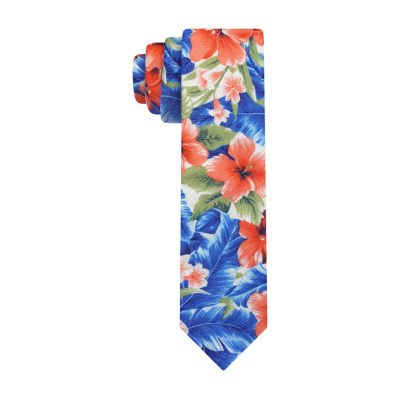 J. Ferrar Tropical Floral Tie