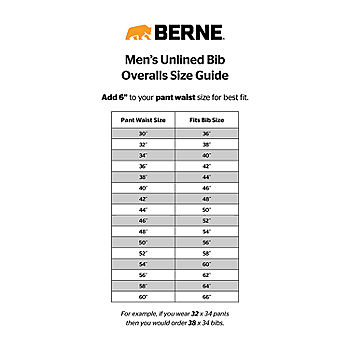 Big + Tall, Berne Original Unlined Denim Bib Overalls