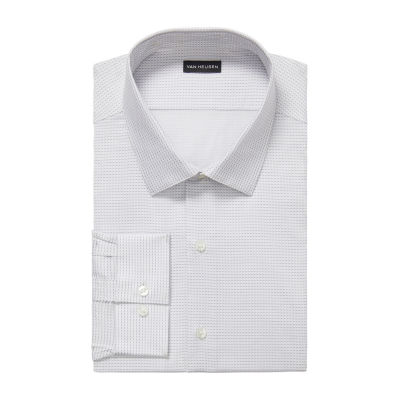 Van Heusen Tall Comfort Performance Mens Classic Fit Stretch Fabric Wrinkle Free Long Sleeve Dress Shirt