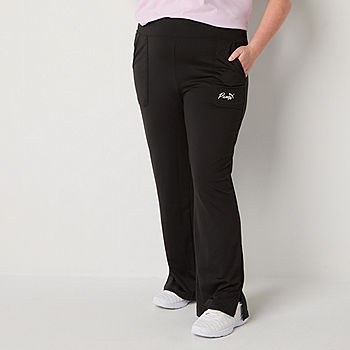 PUMA Womens Mid Rise Moisture Wicking Plus Yoga Pant - JCPenney
