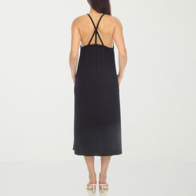 White Mark Womens Sleeveless Midi Swing Dresses