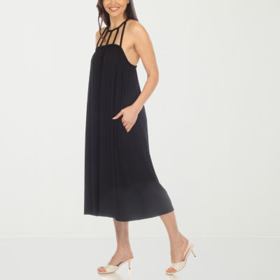 White Mark Womens Sleeveless Midi Swing Dresses