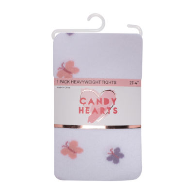Candy Hearts Toddler Girls Tights