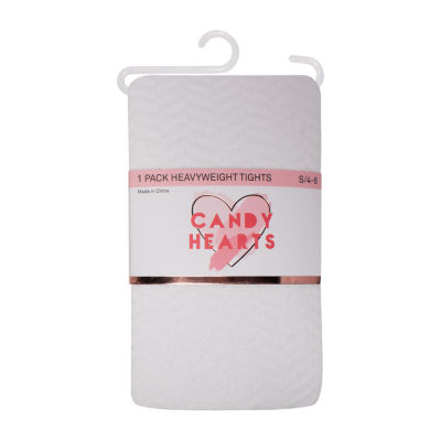Candy Hearts Little & Big Girls Tights