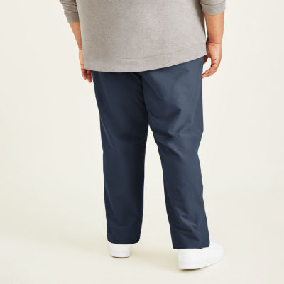 Dockers Comfort Knit Chino Mens Big and Tall Straight Fit Flat Front Pant