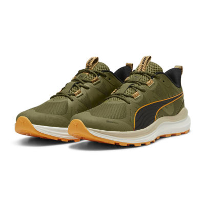 PUMA Reflect Lite Trail Mens Walking Shoes, Color: Olive Green
