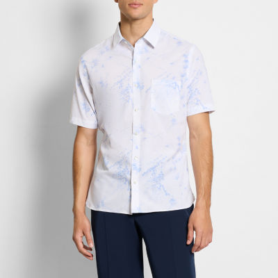 Van Heusen Slim Mens Fit Short Sleeve Button-Down Shirt