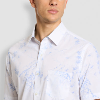 Van Heusen Slim Mens Fit Short Sleeve Button-Down Shirt