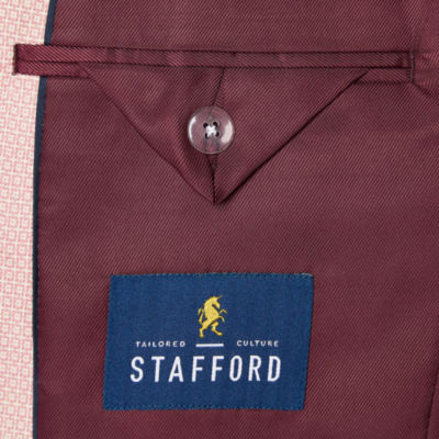 Stafford Mens Geometric Slim Fit Sport Coat