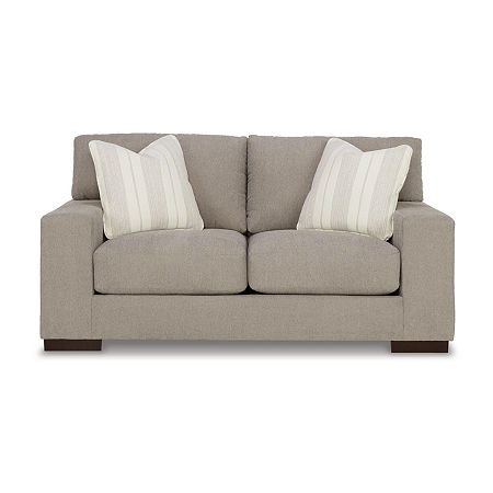 Signature Design By Ashley Maggie Loveseat, One Size, Brown