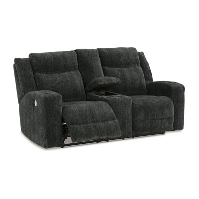 Signature Design By Ashley® Martinglenn Power Reclining Loveseat with Console