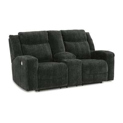 Signature Design By Ashley® Martinglenn Power Reclining Loveseat with Console