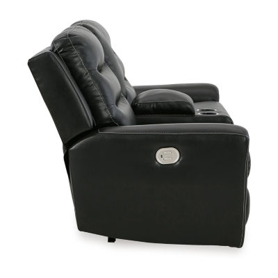 Signature Design By Ashley® Warlin Dual Power Reclining Loveseat with Console