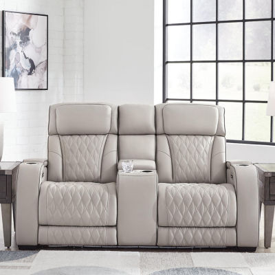 Signature Design By Ashley® Boyington Power Reclining Loveseat with Console