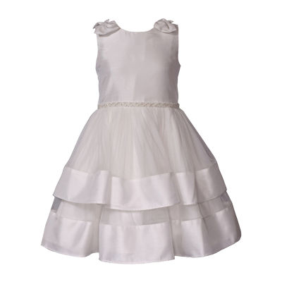 Bonnie Jean Little & Big Kid Girls Flower Girl Sleeveless Flower Girl Fit + Flare Dress