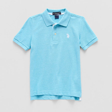 U.S. Polo Assn. Little & Big Boys Embroidered Short Sleeve Polo Shirt, X-large, Blue