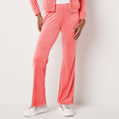 Juicy By Juicy Couture Womens Flare Mid Rise Juniors Track Pant