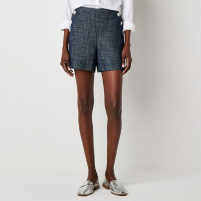 Liz Claiborne Womens Mid Rise Pull-On Short