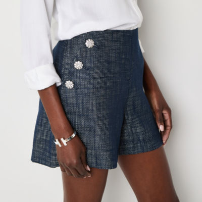 Liz Claiborne Womens Mid Rise Pull-On Short