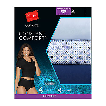 Women's Hanes Ultimate® 3-pack ComfortBlend Stretch X-Temp Briefs