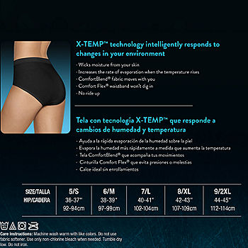 Women's X-Temp Constant Comfort Boyshort Panties - 3 Pack 
