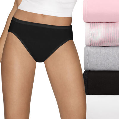 Hanes Ultimate™ Cool Comfort™ Cotton Ultra Soft 5 Pack High Cut Panty