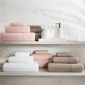 Fieldcrest Heritage Oversized Spa Bath Towel | Gray | One Size | Bath Towels Bath Sheets