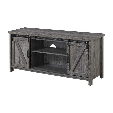 Blake Barndoor TV Stand, One Size, Gray