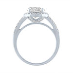 Limited Time Special!! Womens Lab Created White Sapphire Sterling Silver Cocktail Ring
